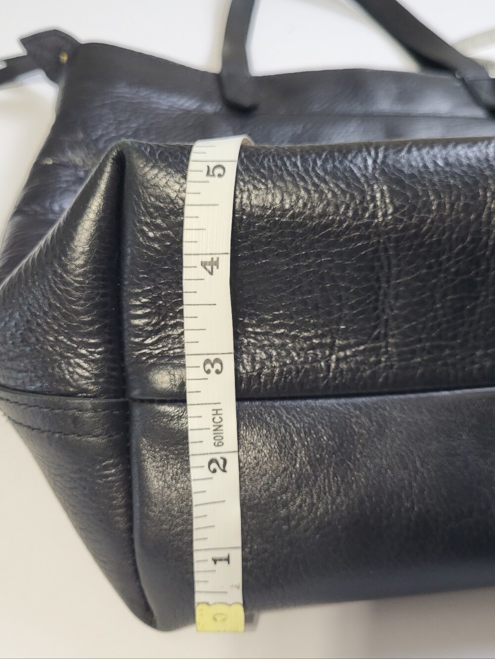 Madewell Zip Top Leather Transport Tote Crossbody Bag Black Shoulder - Picture 12 of 12